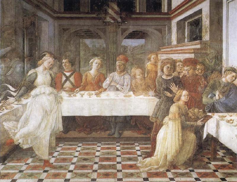 Fra Filippo Lippi The Feast of Herod Salome's Dance China oil painting art